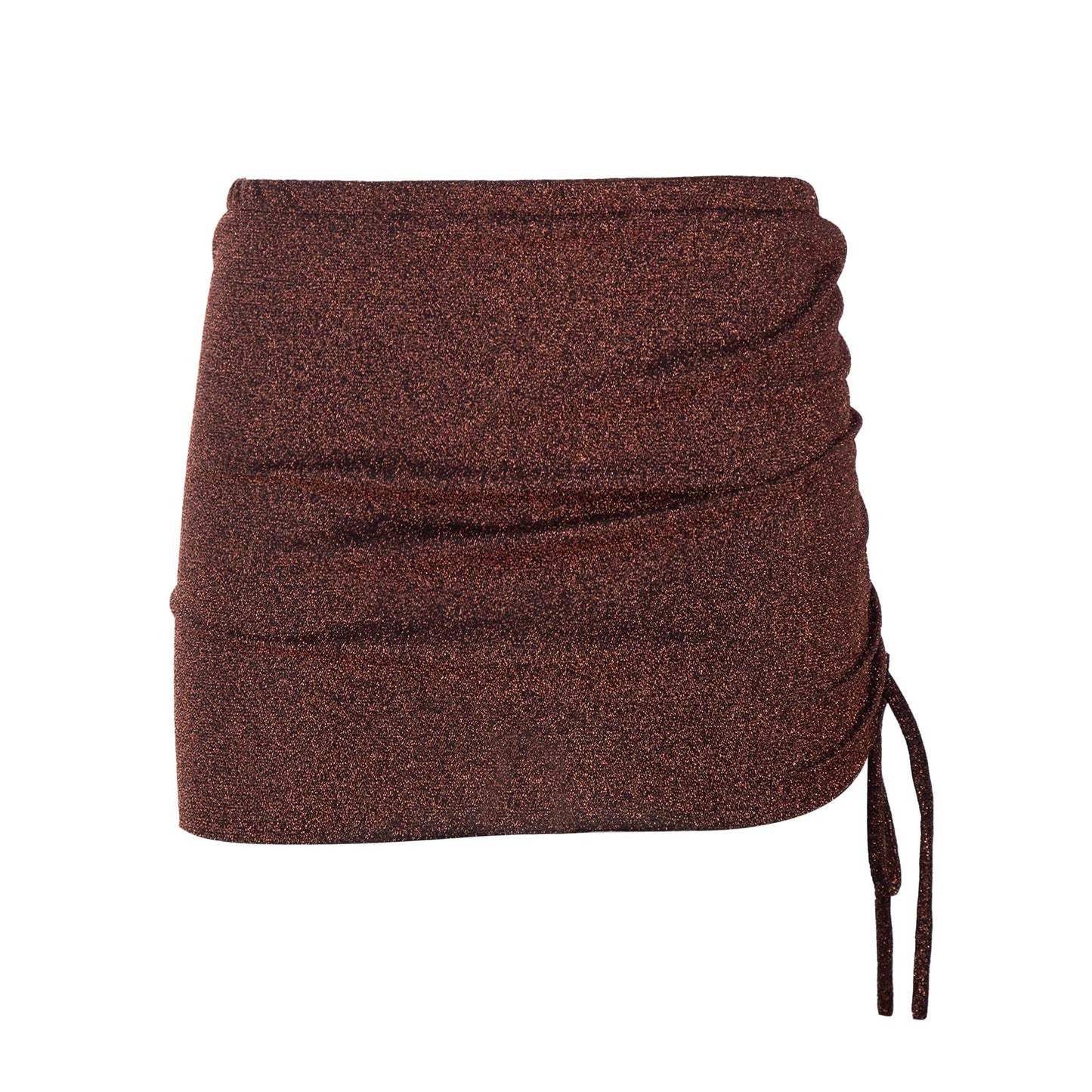 Skirt lurex Rust