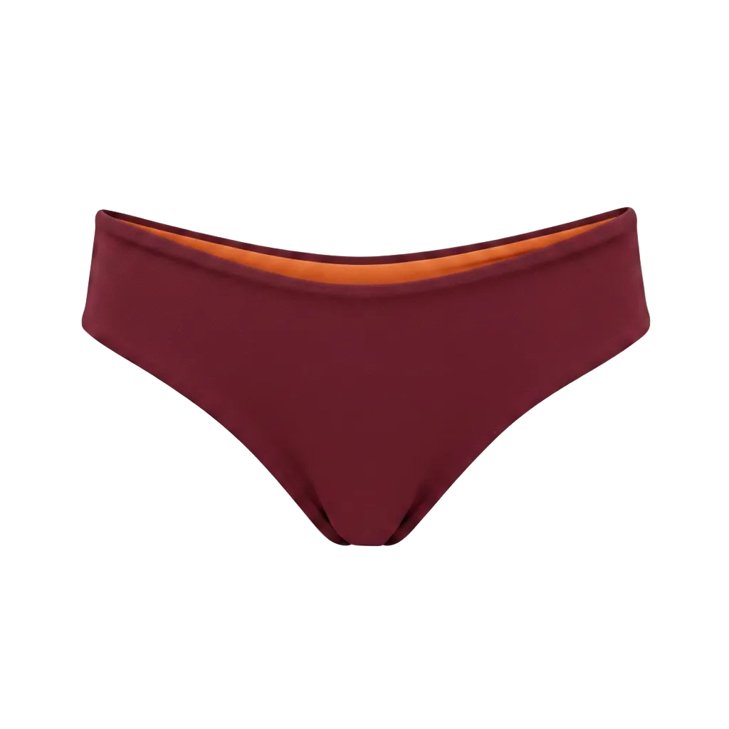 Capri Double Face Bordeuax- Orange bottom