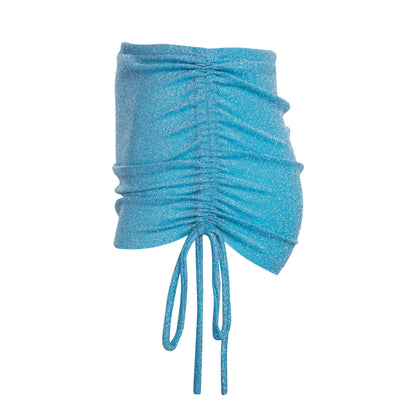 Skirt lurex Aqua