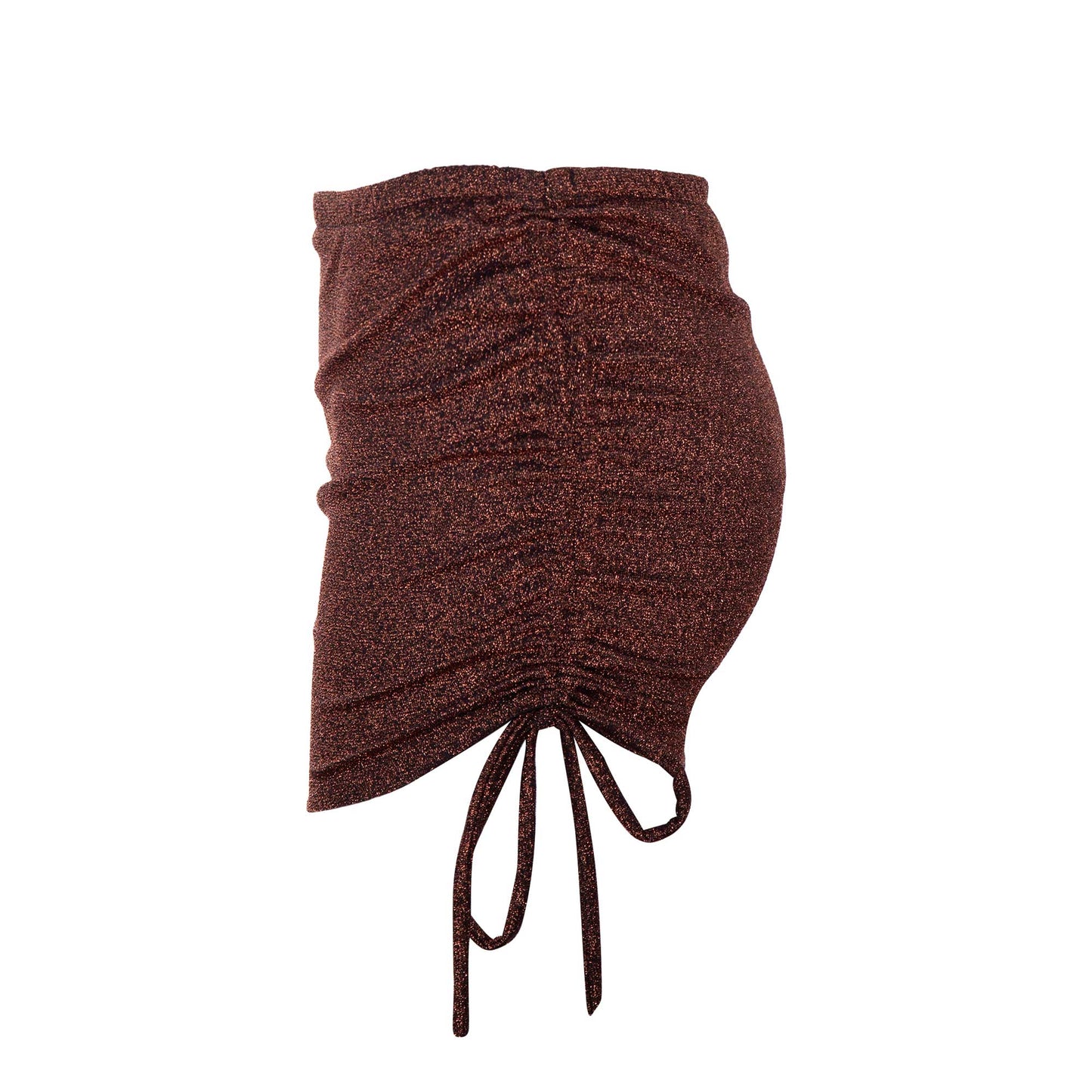 Skirt lurex Rust