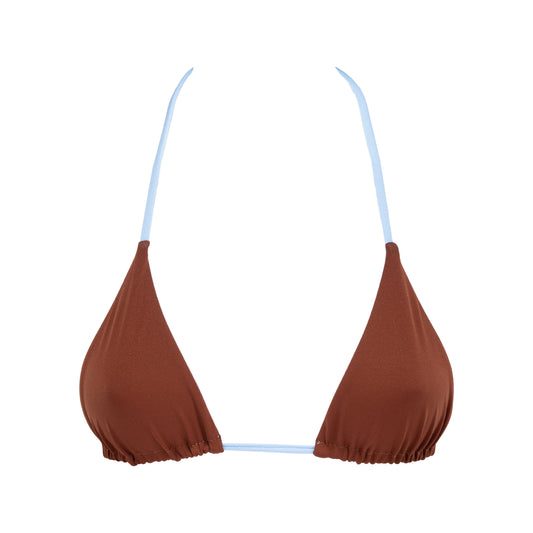 Panarea Double Face Brown - Baby Blue Top