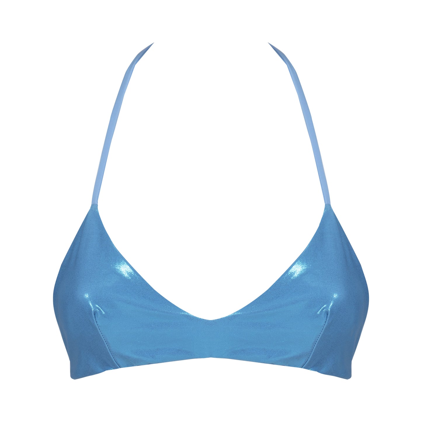 Capri Metallic Sky Blue Top