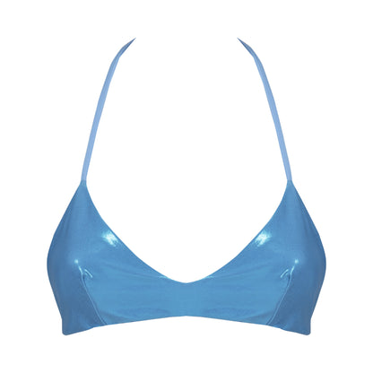Capri Metallic Sky Blue Top
