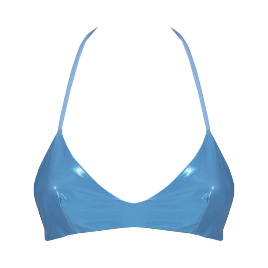 Capri Metallic Sky Blue Top