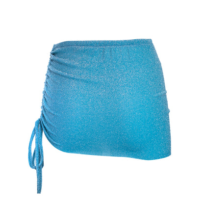 Skirt lurex Aqua