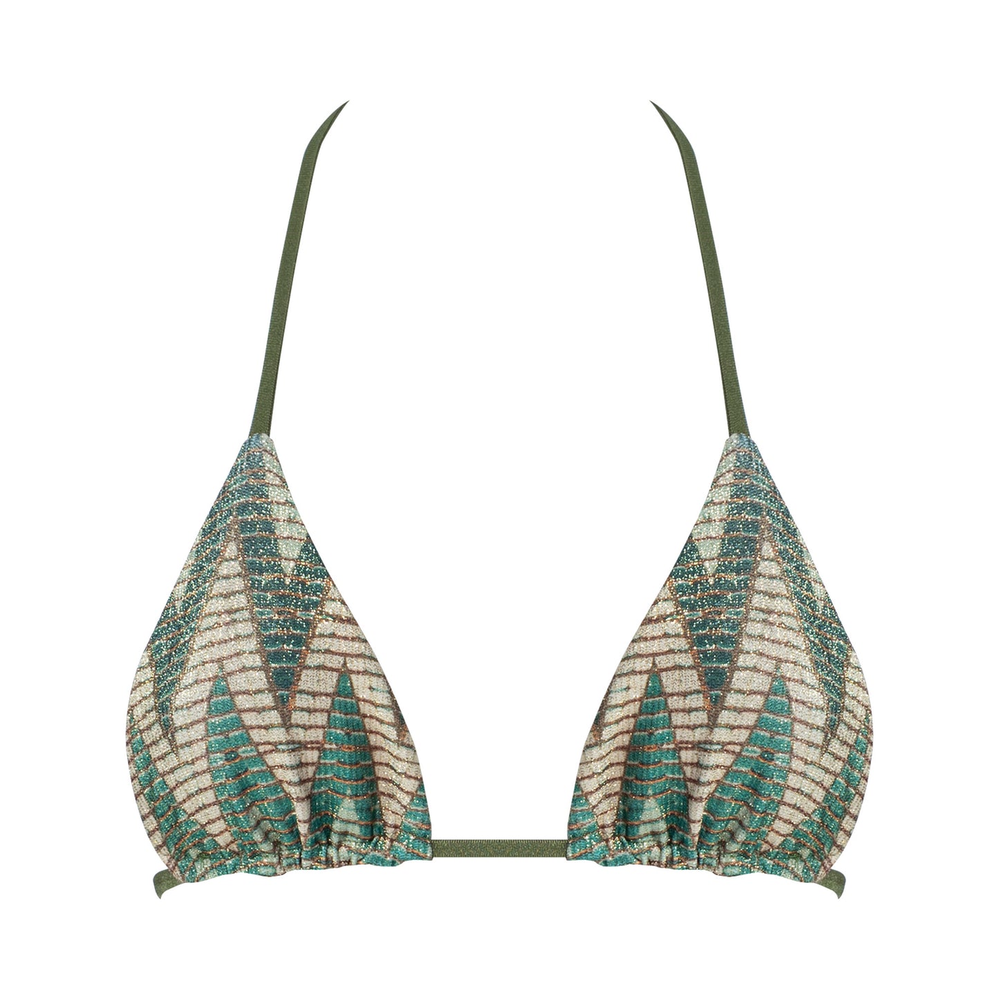 Panarea Geometric Green Top