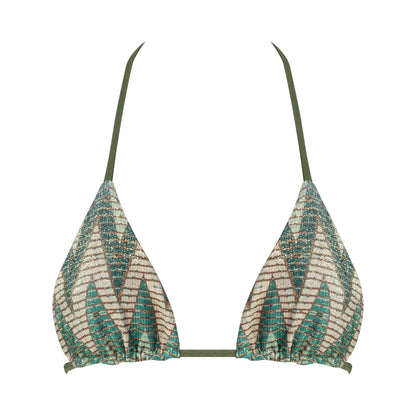 Panarea Geometric Green Top
