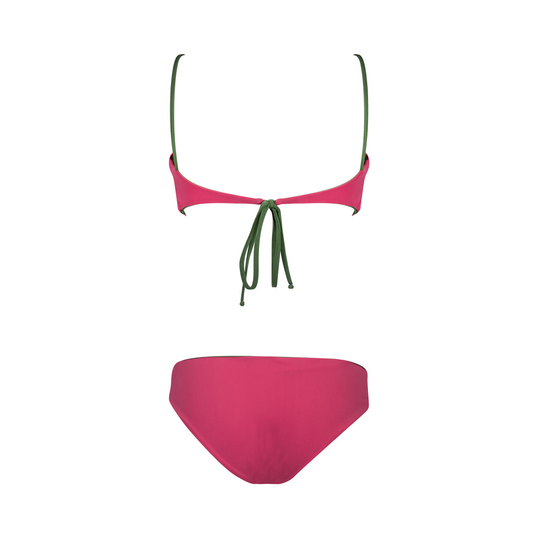 Stefy Double face pink and green