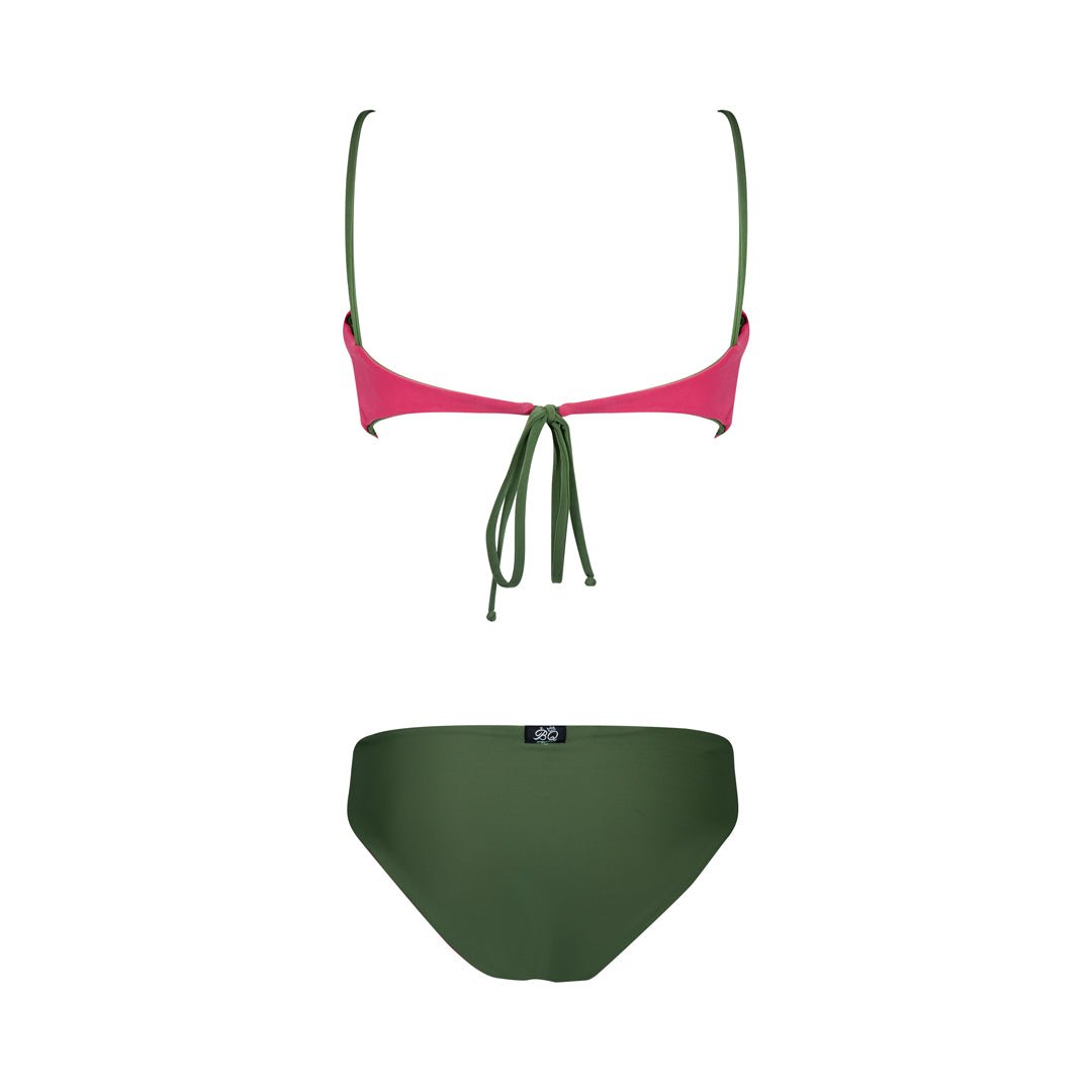 Stefy Double face pink and green