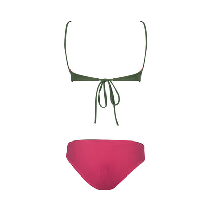 Stefy Double face pink and green