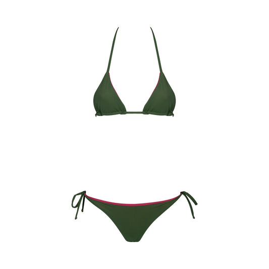 Double pink and green