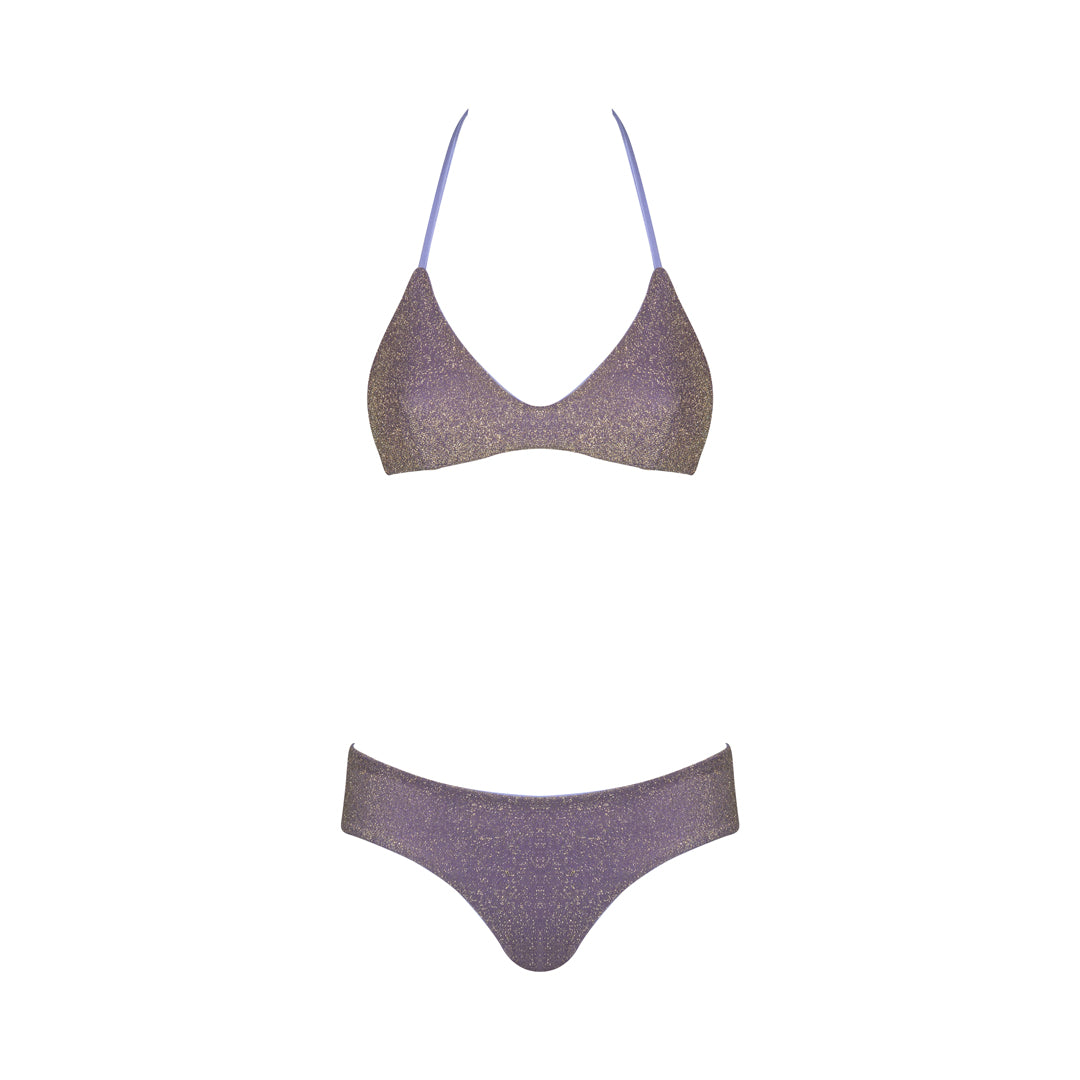 Capri lurex lilac-gold