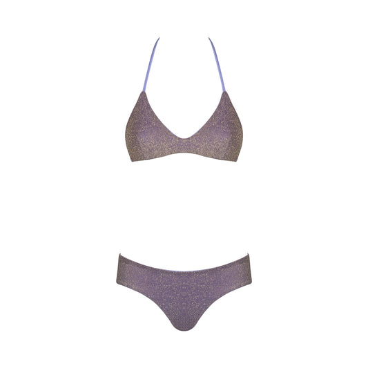 Capri lurex lilac-gold