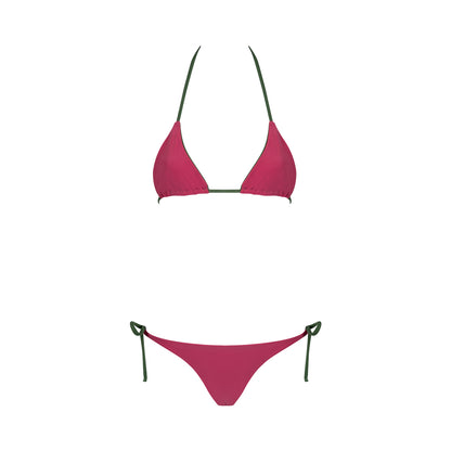 Double pink and green